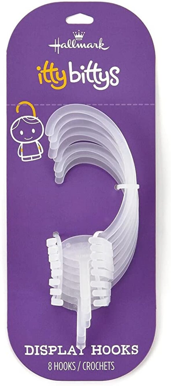 Hallmark Itty Bittys Display Hooks Set of 8 Christmas Decor Decorative Hangers
